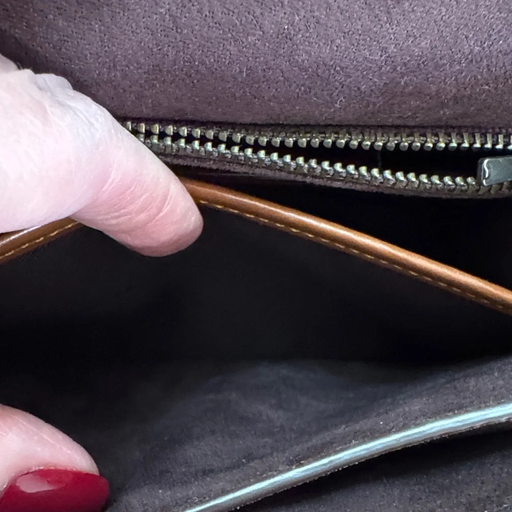 Coach Rare Exotic Top Handle Parker Bag Suede interior PRISTINE - Picture 10 of 16